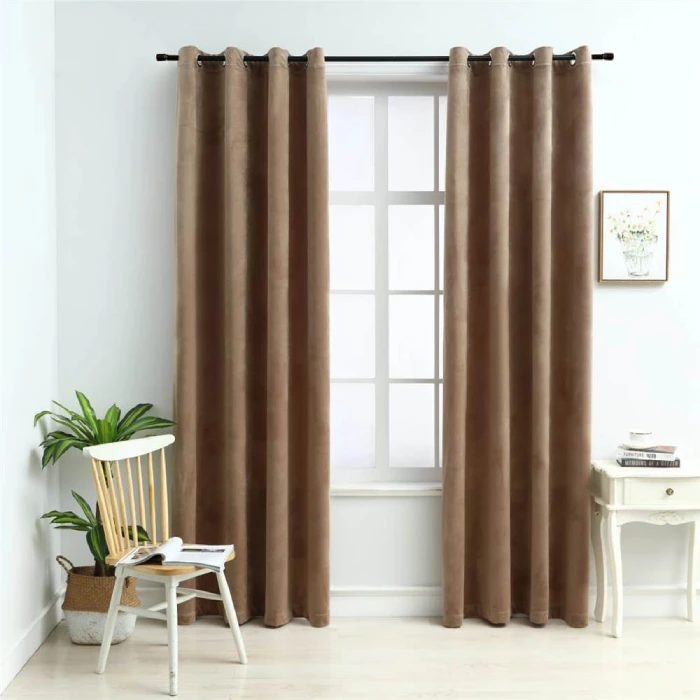 Eyelet Grommet Curtains Dubai